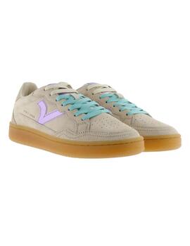 Zapatillas victoria smash suede beige de mujer.