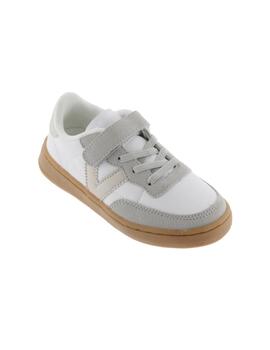 Zapatillas victoria oslo blanco gris de niño.