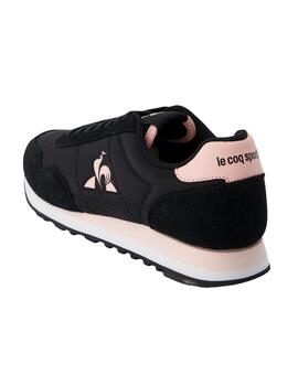 Zapatillas le coq sportif astra 2w negro rosa de mujer.