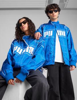 Chaqueta puma archive seasonal racer azul unisex.