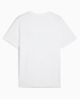 Camiseta puma wardrobe ess blanco de hombre.