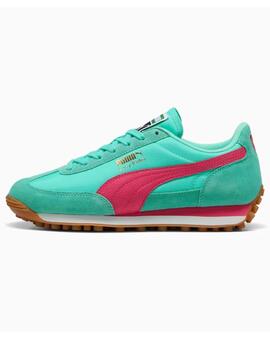 Zapatillas puma easy rider vintage verde de mujer.