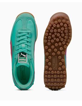 Zapatillas puma easy rider vintage verde de mujer.