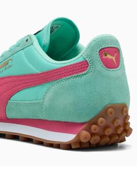 Zapatillas puma easy rider vintage verde de mujer.