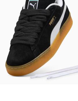 Zapatillas puma suede xl dark risk negro de hombre.