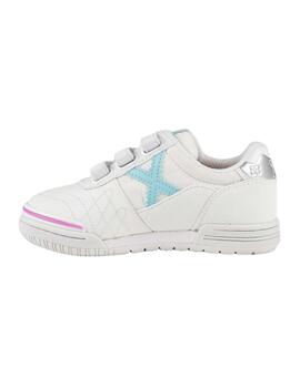 Zapatillas munich g-3 kid 441 blanco de niño.