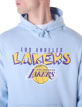 sudadera new era oversized LA Lakers graphic azul de hombre.