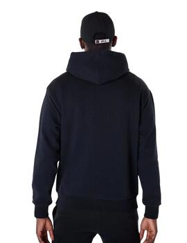 sudadera new era oversized bulls graphic negro de hombre.