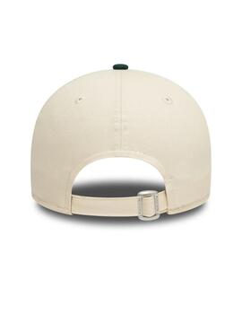 gorra new era A. Athletics 9forty beige verde de hombre.