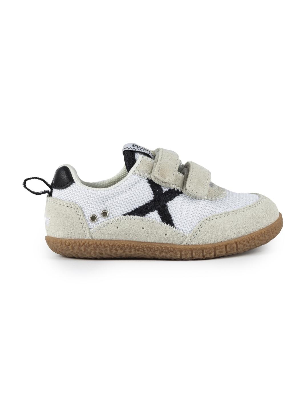 Zapatillas munich barefoot baby koda 14 blanco beige de bebé