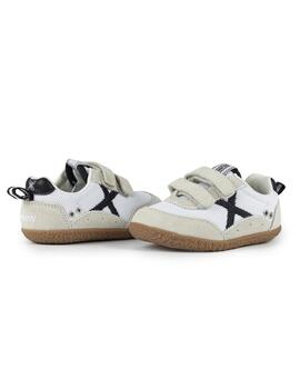 Zapatillas munich barefoot baby koda 14 blanco beige de bebé