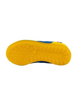 Zapatillas munich g-3 kid vco 438 azul amarillo de niño.