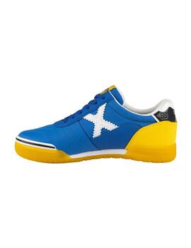 Zapatillas munich g-3 kid 438 azul amarillo de niño.