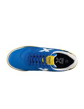 Zapatillas munich g-3 kid 438 azul amarillo de niño.