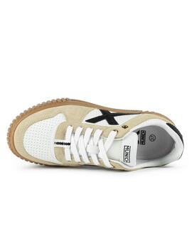 Zapatillas munich mina 05 blanco beige de mujer.