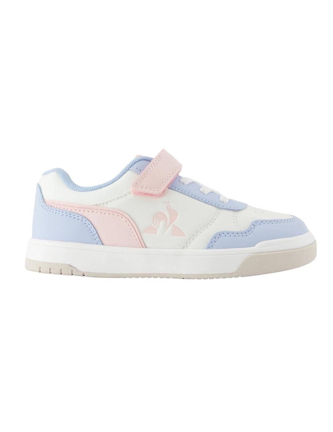 Zapatillas le coq lcs court breaker ps blanco azul de niña.