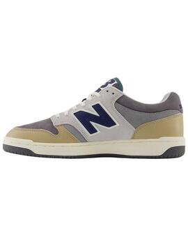 Zapatillas new balance bb480lgb gris marrón de hombre.