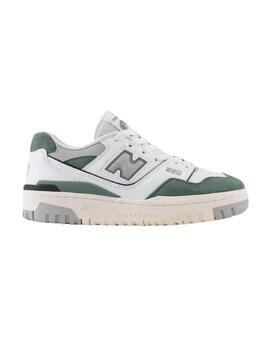 Zapatillas new balance gsb550by blanco verde de niño.