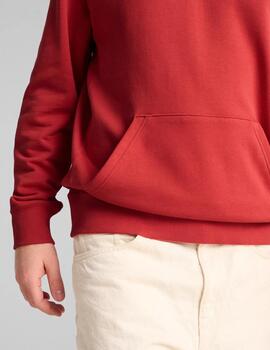 sudadera puma wardrobe ess rojo fuego de hombre.