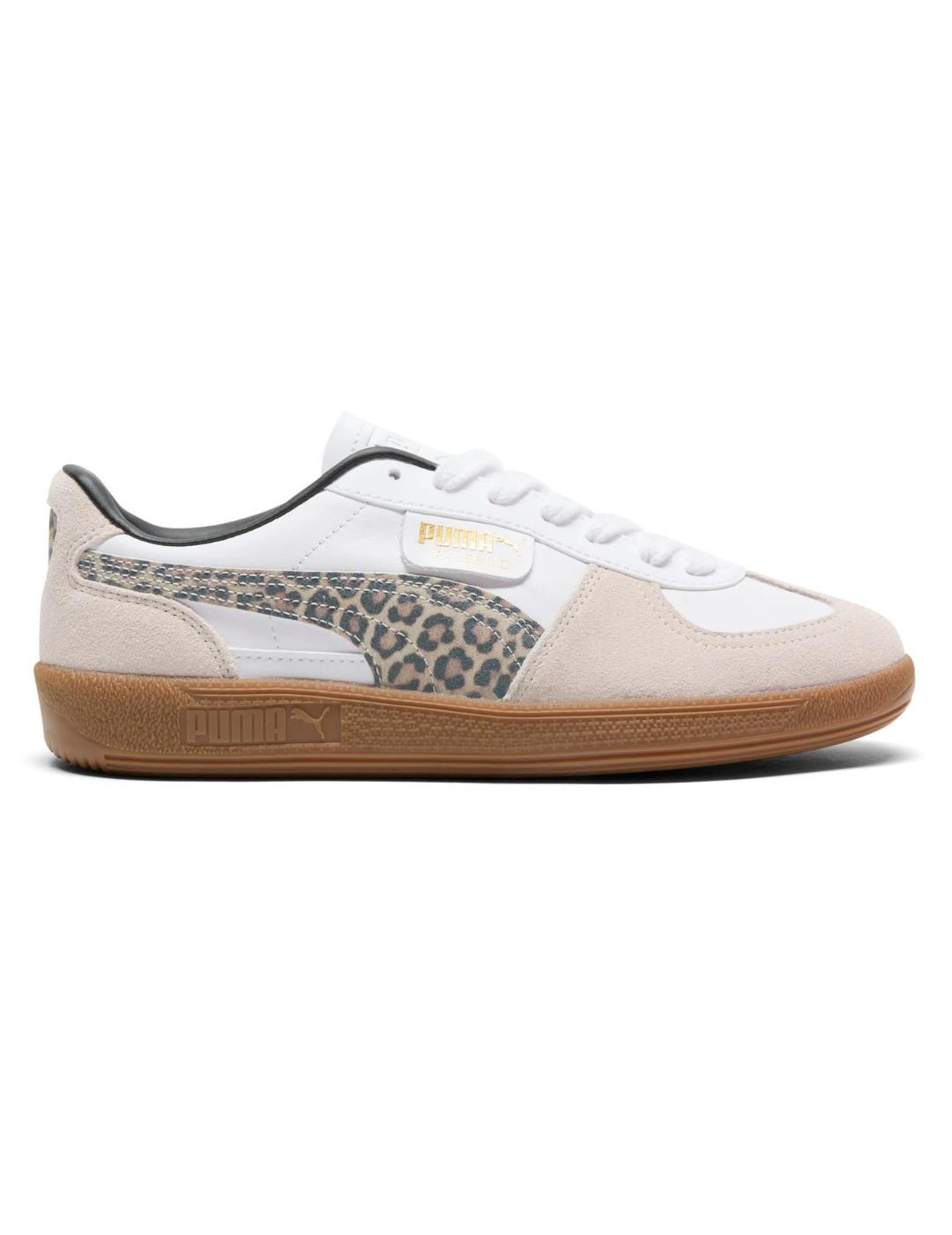 Zapatillas puma palermo leo blanco de mujer.