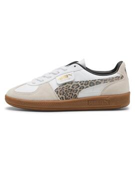 Zapatillas puma palermo leo blanco de mujer.