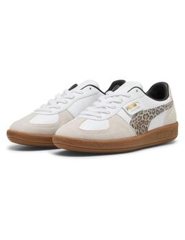 Zapatillas puma palermo leo blanco de mujer.