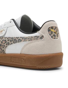 Zapatillas puma palermo leo blanco de mujer.