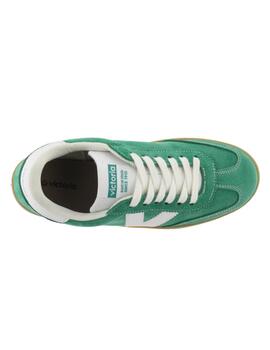 Zapatillas victoria berlin serraje verde de mujer.