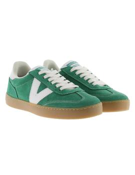 Zapatillas victoria berlin serraje verde de mujer.