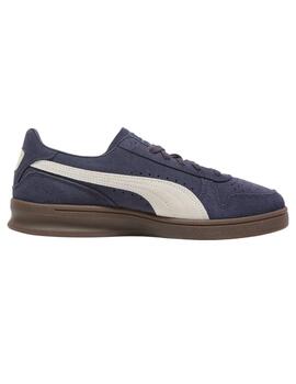 Zapatillas puma indoor suede marino de hombre.