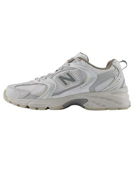 Zapatillas new balance u530nec blanco gris de mujer.