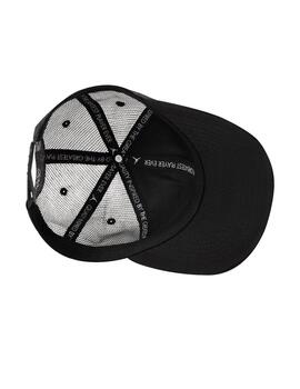 gorra trucker jordan jam metal negro de niño.