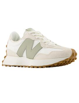 Zapatillas new balance ws327ftb blanco verde de mujer.