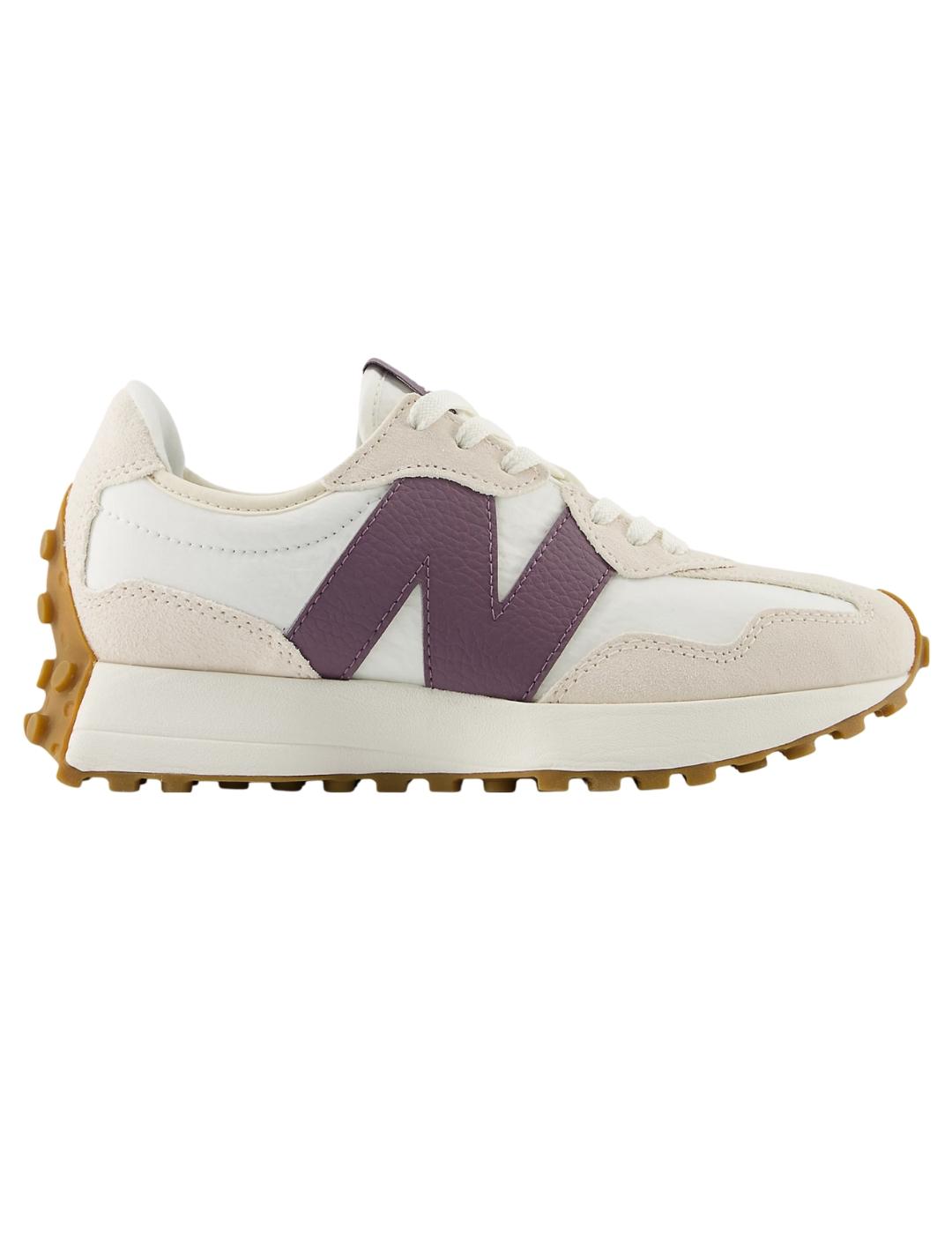 Zapatillas new balance ws327ftc blanco violeta de mujer.