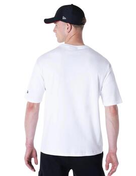 Camiseta new era bulls graphic oversized blanco de hombre.