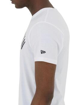 Camiseta new era brooklyn nets blanco de hombre.