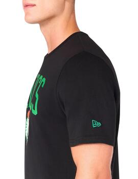 Camiseta new era boston celtics negro de hombre.