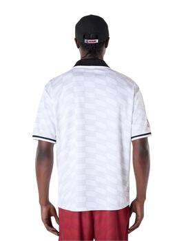 Camiseta new era Miami heat soccer oversized blanco hombre.