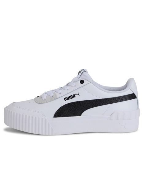 PUMA Carina - Zapatos deportivos para mujer, Blanco/Negro