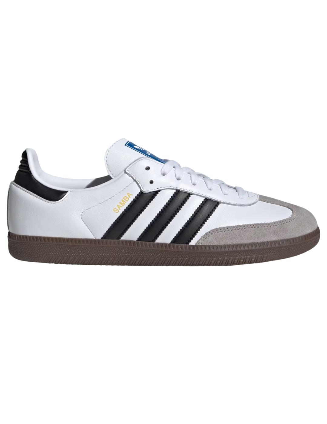 Zapatillas adidas samba og blanco negro unisex.