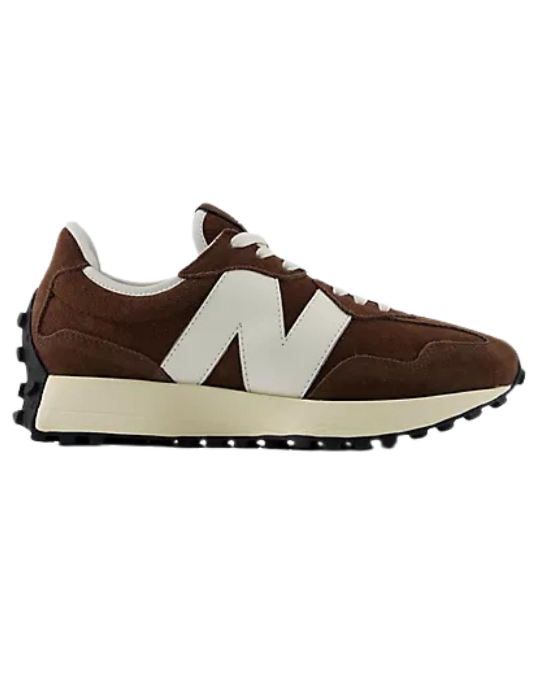 Zapatillas new balance w327 14q marrón de mujer.